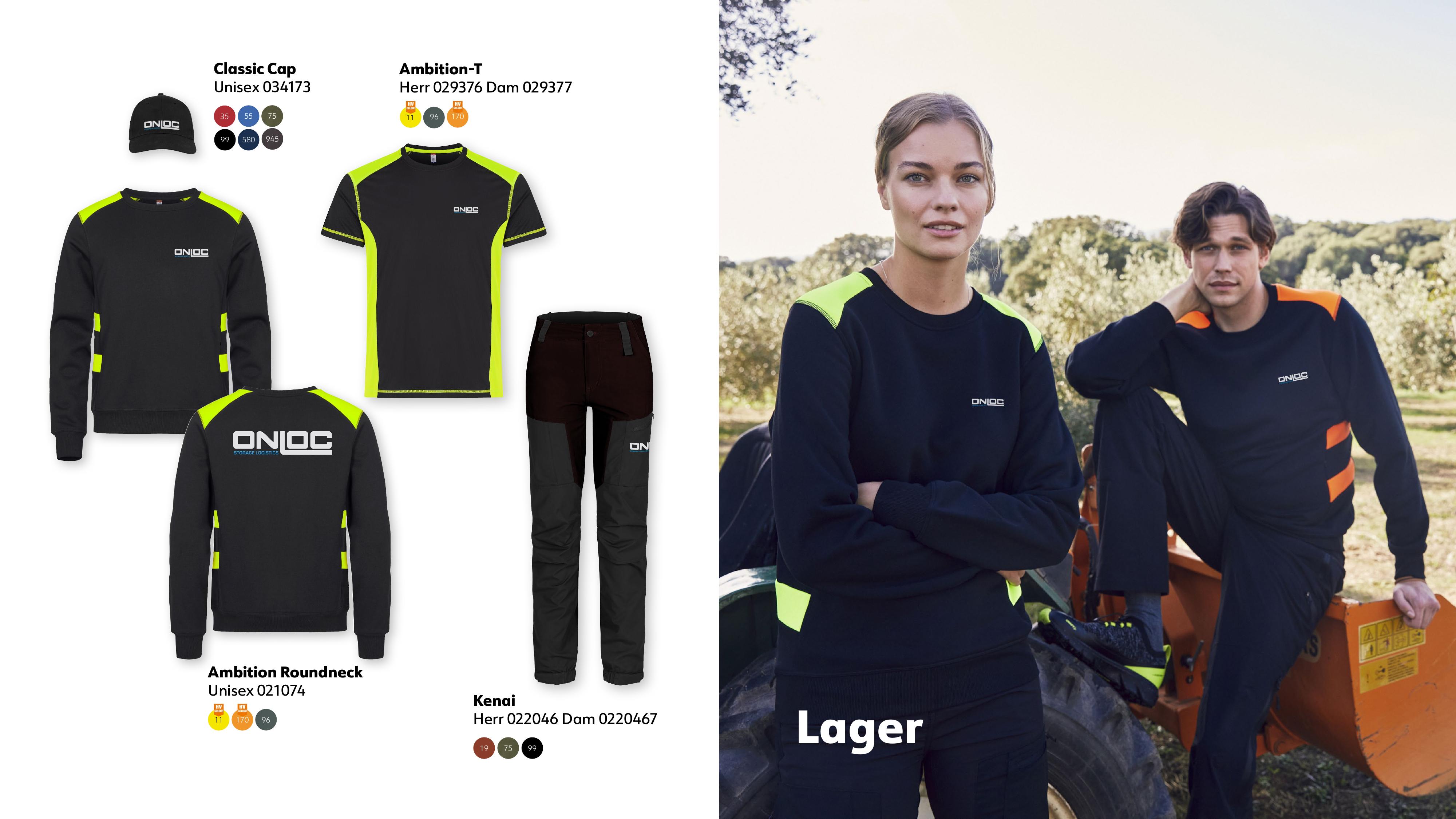 Profilkläder för lager